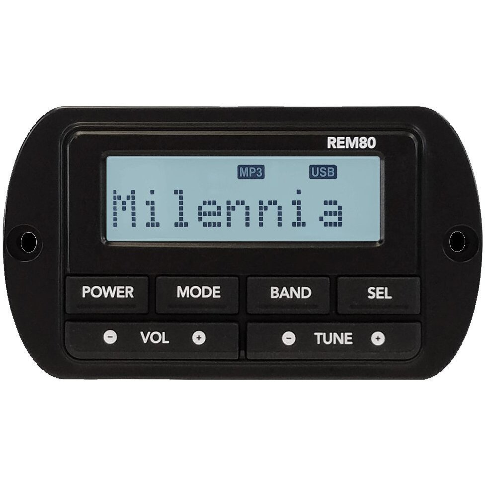Milennia REM80 Waterproof Wired Remote Control For JBL And Infinity Marine Stereos MILREM80