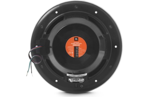 JBL MB6520AM Black 6.5" Coaxial Stadium Series 150 Watt Waterproof Marine Speakers With LED Accent Lighting