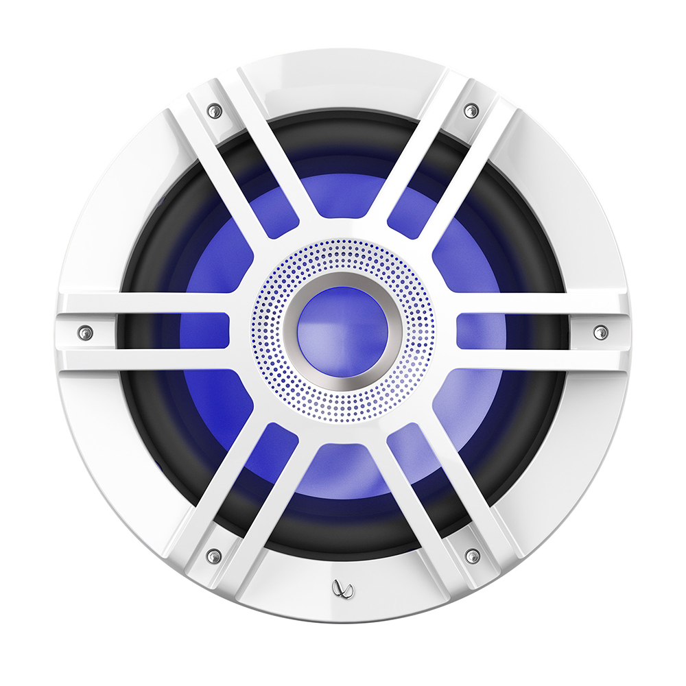 Infinity 10" 1010M White Kappa Series Waterproof Marine Subwoofer With RGB LED Accent Lighting