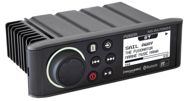 Fusion MS-RA70NSX AM/FM Radio Receiver USB Port iPod/iPhone Control SiriusXM Ready Bluetooth Waterproof Marine Stereo