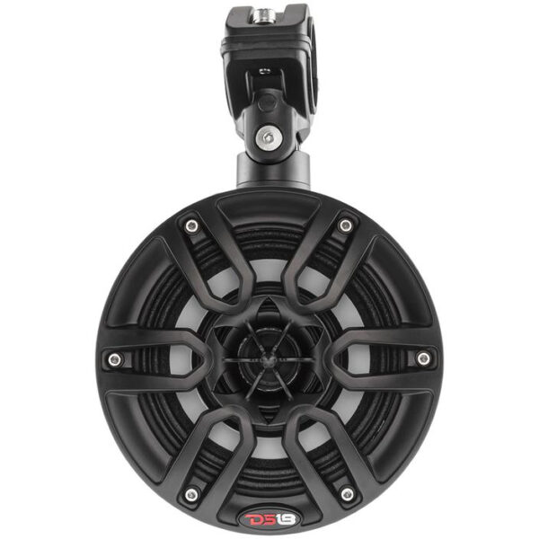 DS18 NXL8TPBK 8" Black 375 Watt Waterproof Wakeboard Tower Marine Speakers With RGB LED Accent Lighting
