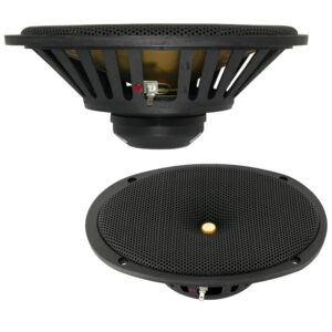DC Gold Audio N69R Reference 6 x 9″ Black 4 Ohm 300 Watt Waterproof Marine Speakers