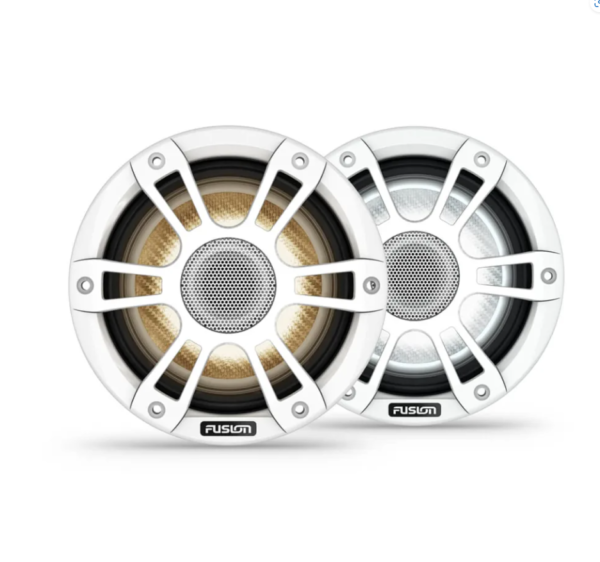 Fusion 010-02772-10 White Signature Series 3i 7.7" Waterproof Marine Speakers With CRGBW Lighting