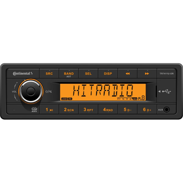 Continental TR7411U-ORK AM/FM Radio Receiver USB Port Marine Stereo
