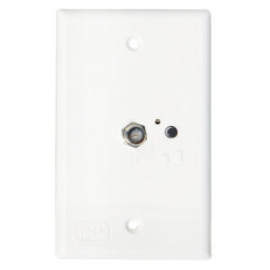 KING Jack PB1000 TV Antenna Power Injector Switch Plate – White