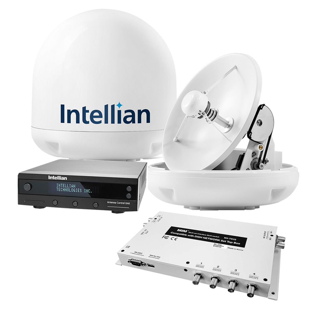 Intellian i3 US System With DISH/Bell MIM-2 (With 3M RG6 Cable) & 15M RG6 Cable