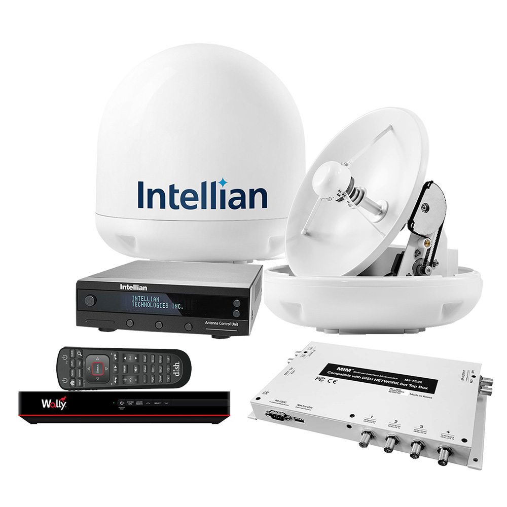 Intellian i3 US System With DISH/Bell MIM-2 (With 3M RG6 Cable) 15M RG6 Cable & DISH HD Wally Receiver