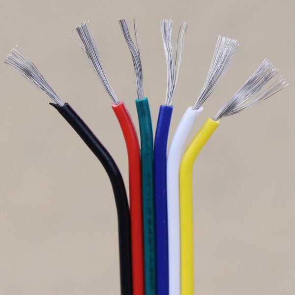 6 Wire Cable For LED Lights 33 Ft 22 Gauge