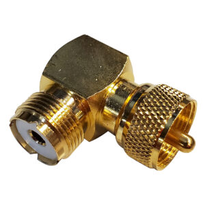 Shakespeare Right Angle Connector – PL-259 to SO-239 Adapter