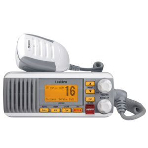 Uniden UM385 Fixed Mount VHF Radio – White