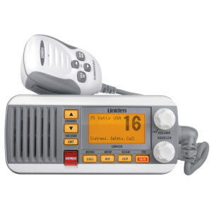 Uniden UM435 Fixed Mount VHF Radio – White