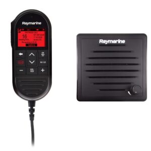 Raymarine Ray90 Wired Second Station Kit With Passive Speaker, RayMic Wired Handset & RayMic Extension Cable – 10M