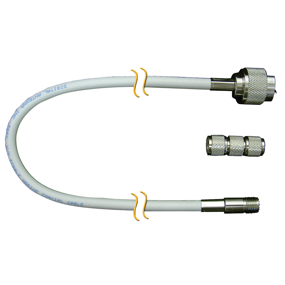 Digital Antenna RG-8X Cable With N Male, Mini-UHF Female - 20'