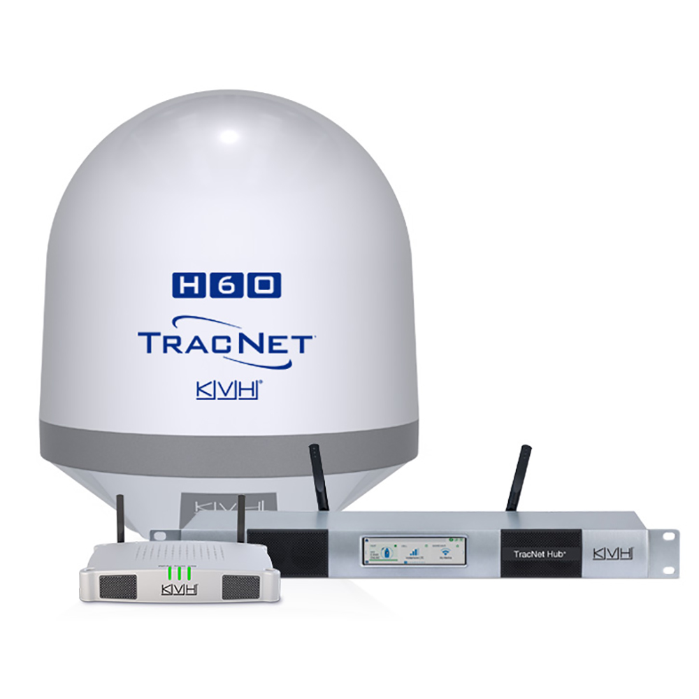 KVH TracNet™ H60 Ku-Band Antenna With TracNet Hub