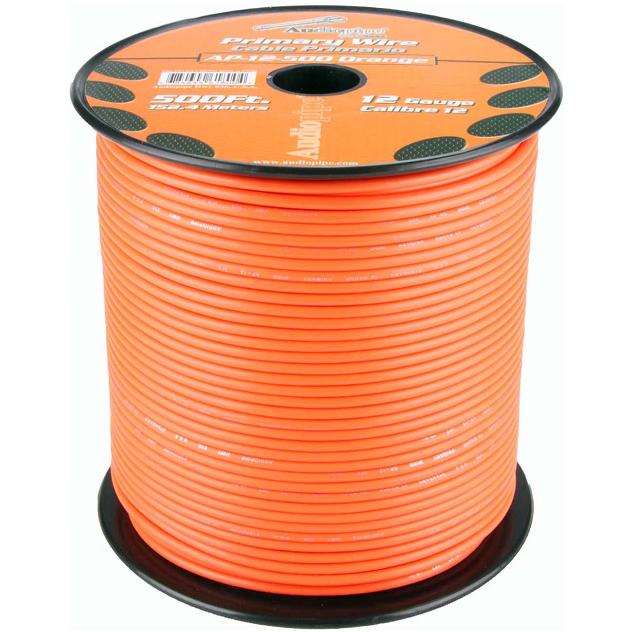 Audiopipe AP12500OR 12 Gauge 500Ft Primary Wire Orange