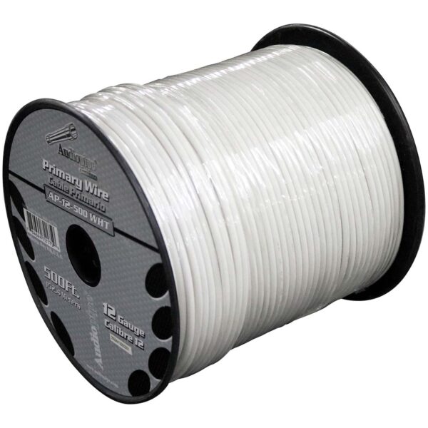 Audiopipe AP12500WH 12 Gauge 500Ft Primary Wire White