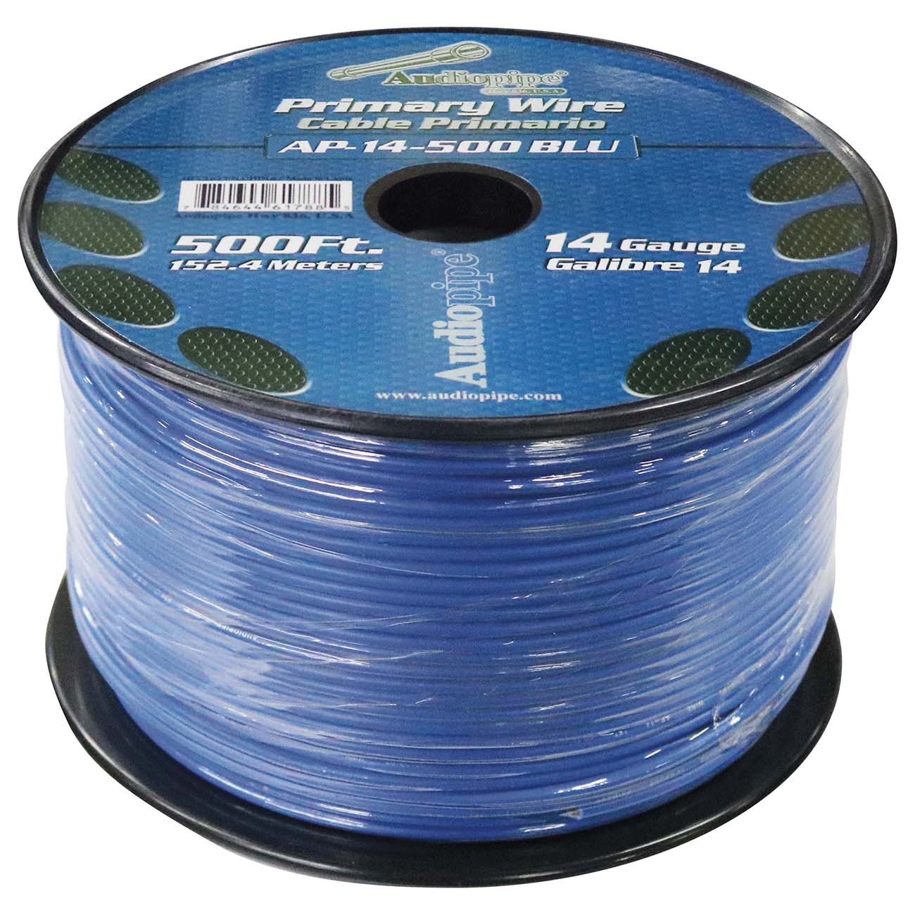 Audiopipe AP14500BL 14 Gauge 500Ft Primary Wire Blue