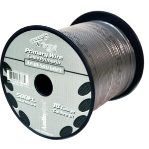 Audiopipe 18 Gauge 500Ft Primary Wire Gray