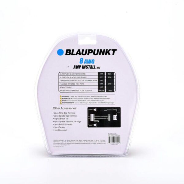Blaupunkt BMK88 8 Gauge Amplifier Install Kit