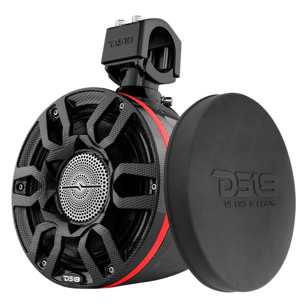 DS18 CFX8PRO HYDRO 8" Waterproof Marine Wake Tower Speakers With RGB LED Lights