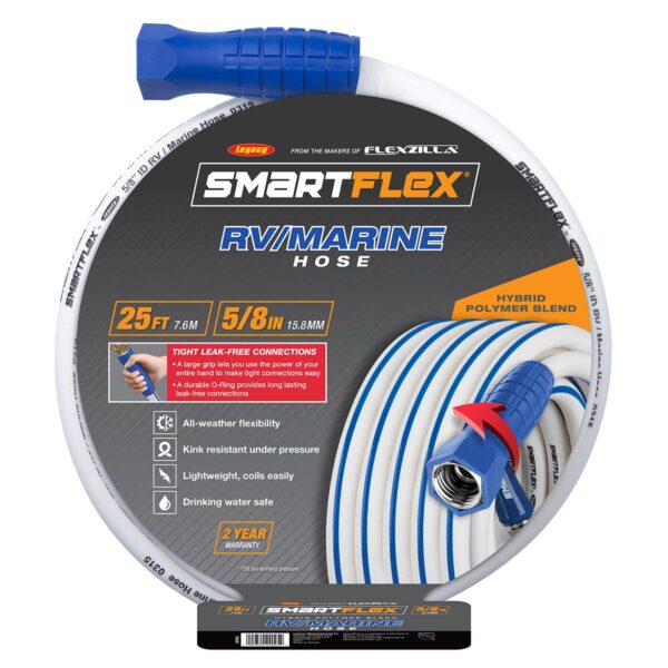 SmartFlex® RV/Marine Hose 5/8" x 25' 3/4" - 11 1/2 GHT Fittings