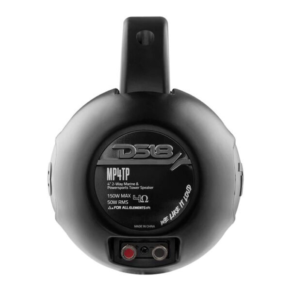 DS18 NXL-4TP Black HYDRO 4" Waterproof Marine Wakeboard Tower Speakers