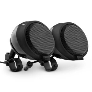 DS18 Amplified Handlebar Mount Speakers with Built-In Amplifier and Bluetooth