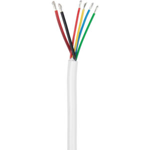 Ancor RGB + Speaker Cable – 18/4 +16/2 Round Jacket – 25′ Spool Length