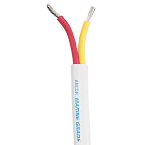 Ancor Safety Duplex Cable – 18/2 AWG – Red/Yellow – Flat – 250′
