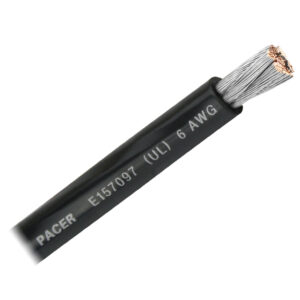 Pacer Black 6 AWG Battery Cable – Sold By The Foot