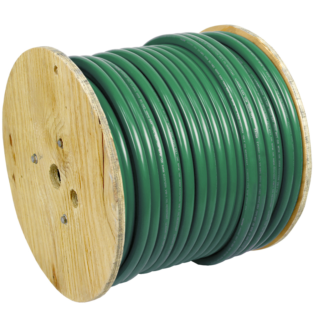 Pacer Green 2 AWG Battery Cable - 250'