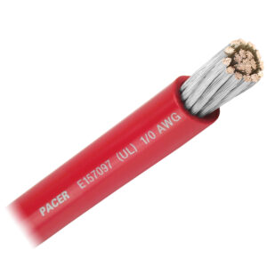 Pacer Red 1/0 AWG Battery Cable – Sold By The Foot