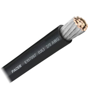 Pacer Black 2/0 AWG Battery Cable – Sold By The Foot