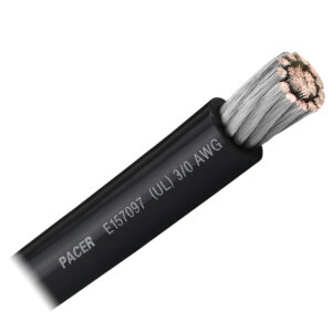 Pacer Black 3/0 AWG Battery Cable – Sold By The Foot