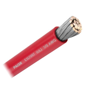 Pacer Red 3/0 AWG Battery Cable – Sold By The Foot