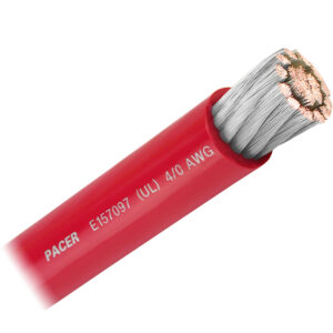 Pacer Red 4/0 AWG Battery Cable – Sold By The Foot