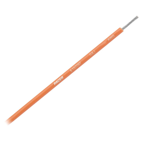 Pacer Orange 10 AWG Primary Wire - 25'
