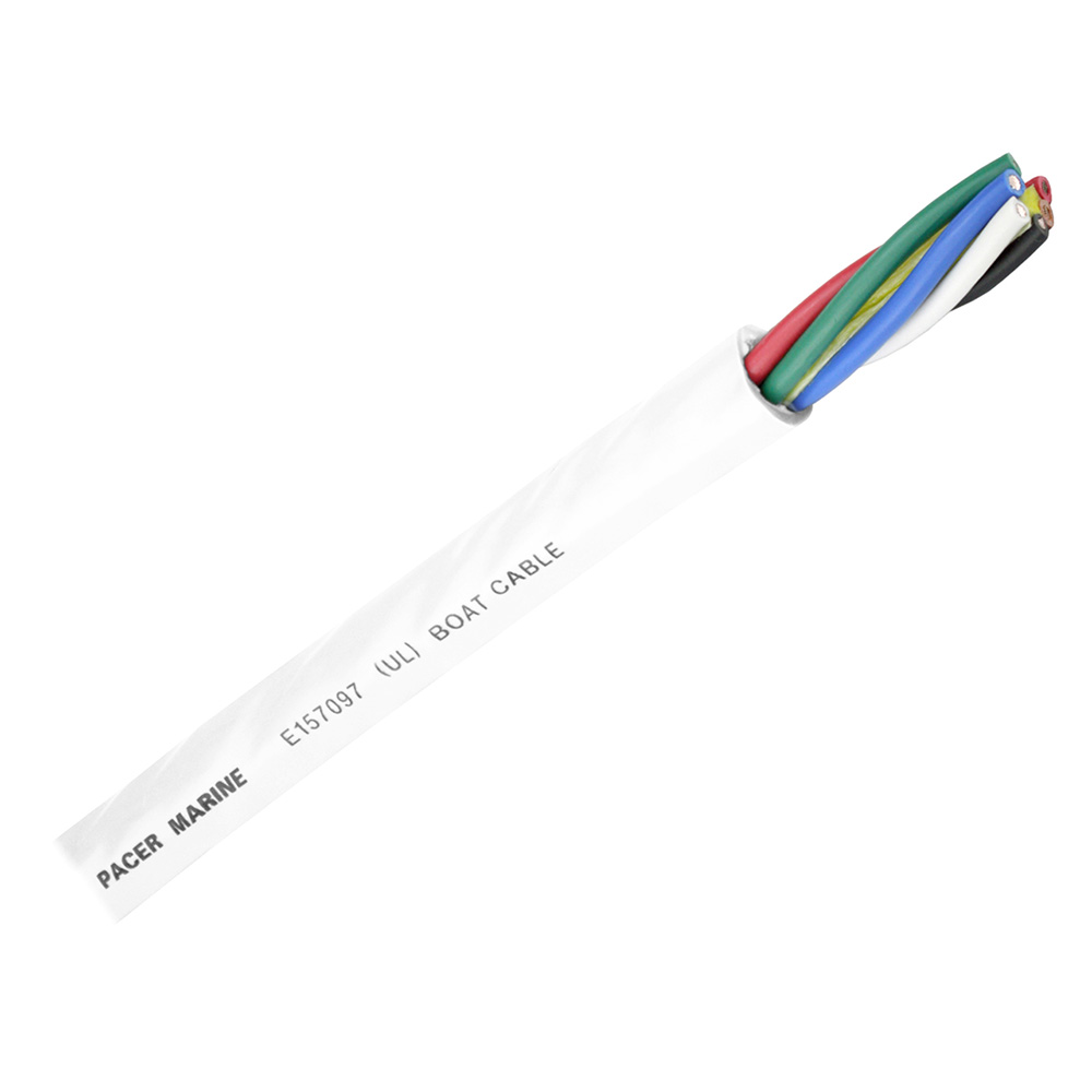 Pacer Round 6 Conductor Cable - 500' - 14/6 AWG - Black, Brown, Red, Green, Blue & White