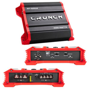 Crunch GP10002 Amplifier Ground Pounder 2 X 250 @ 4 Ohms 2 X 500 @ 2 Ohms 1 X 1000 Watts @ 4 Ohms Bridged