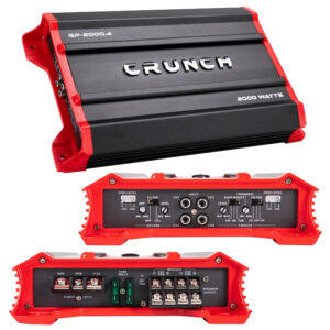 Crunch GP20004 Amplifier Ground Pounder 4 x 250 @ 4 Ohms 4 x 500 @ 2 Ohms 2 x 1000 Watts @ 4 Ohms Bridged