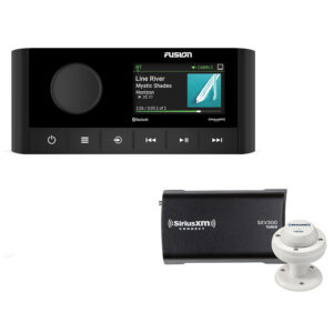 Fusion MS-RA210 2-Zone USB Stereo With SiriusXM SXV300 Connect Tuner & Marine/RV Antenna